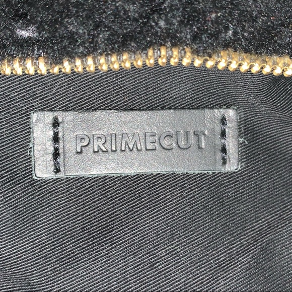PRIMECUT hand pieced "Playground" shearling clutch POUCH - Picture 4 of 7
